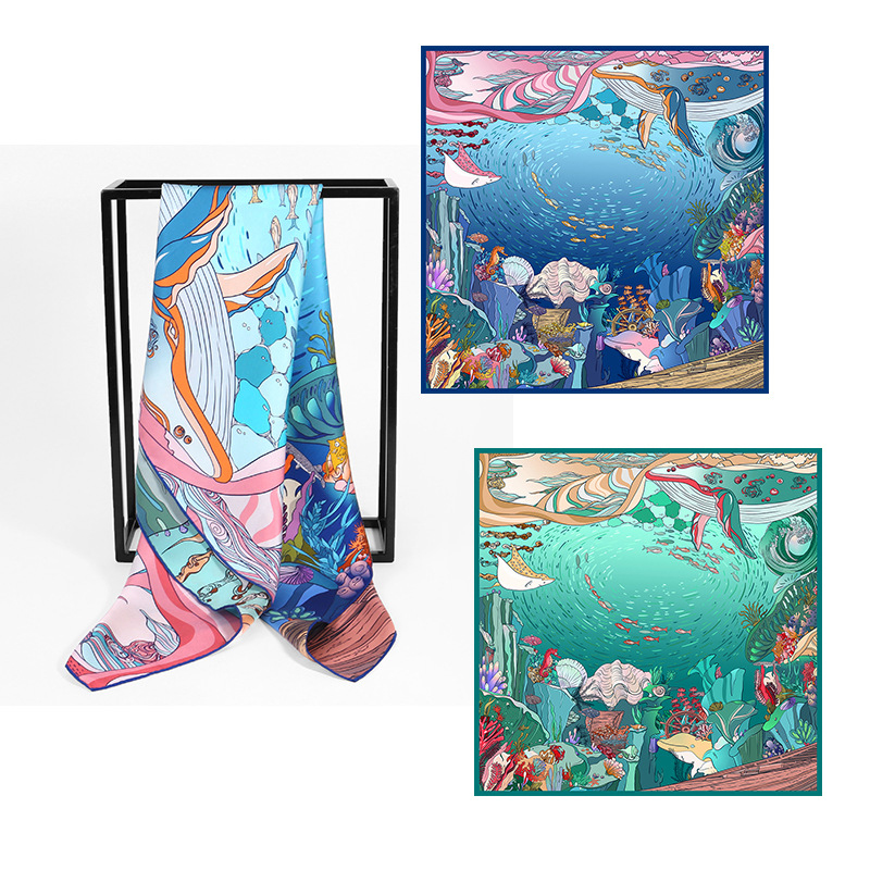 Same color scarf Ocean Pearl 1S6