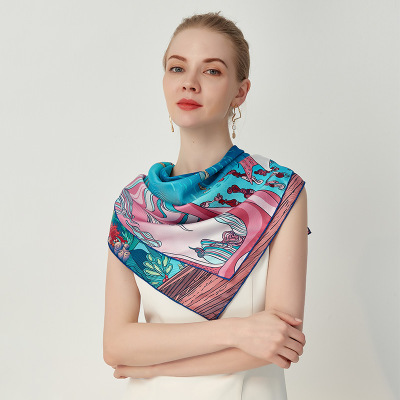 Same color scarf Ocean Pearl 1S6