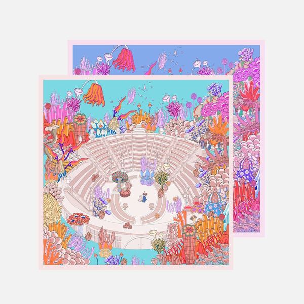 Silk Gift Scarf Deep Sea Legend HA31302 S9