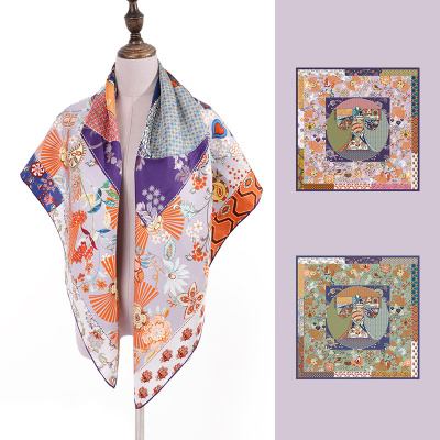 Silk Scarf National Fashion Retro Prosperity Tang Suit HA210801 S4