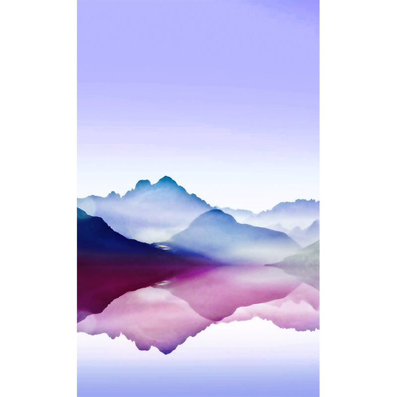  Ink landscape gradient large shawl Purple S24