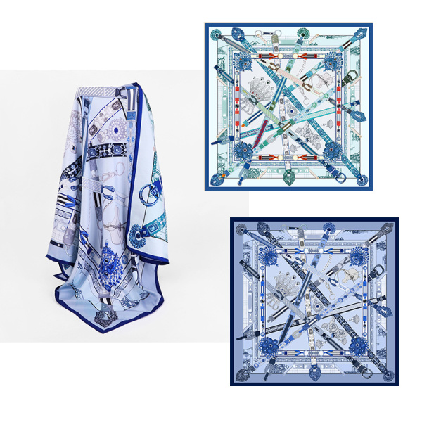 Rice twill square scarves in different colors HA210201 S13