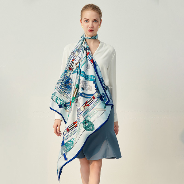 Rice twill square scarves in different colors HA210201 S13