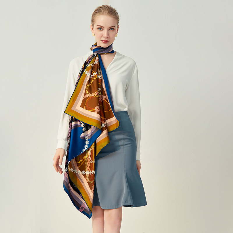 18 momme 110cm silk scarf S12