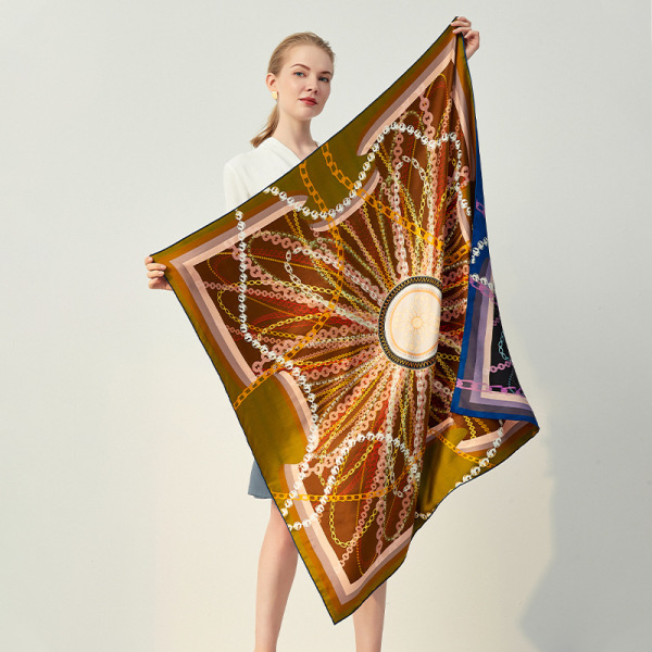 18 momme 110cm silk scarf S12