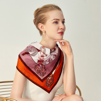 Rice twill square scarves in different colors HA210202 S14