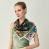 Ingenuity and different colors 90cm silk scarf Pinellia Fusheng 1 S10