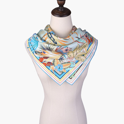 Ingenuity and different colors 90cm silk scarf Pinellia Fusheng 2 S11