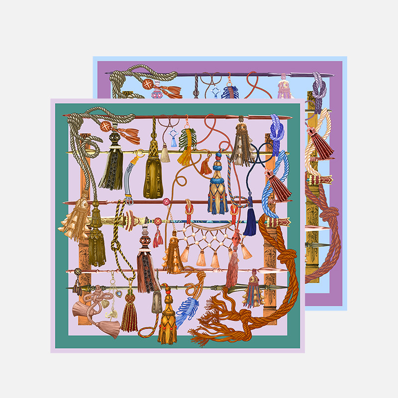 Mulberry silk scarf Roman new style  1HA30602 S18