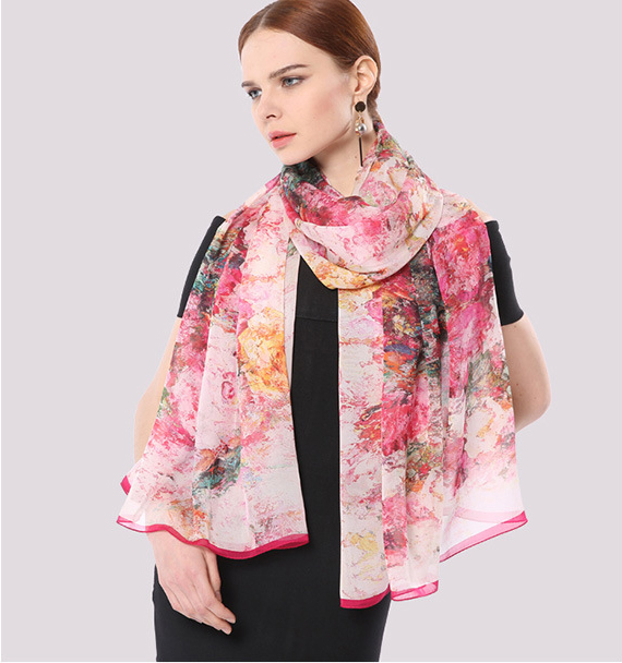 Sunscreen scarf multi-color optional HL07125-Blooming flowers S31