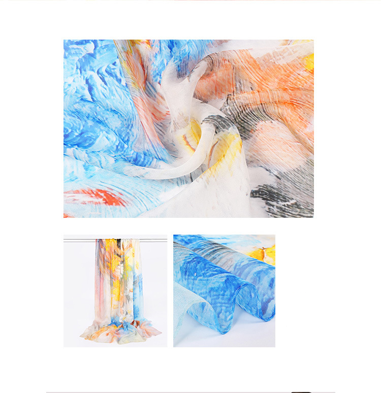 Sunscreen scarf multi-color optional HL07133-Spring flowers in the wild S32