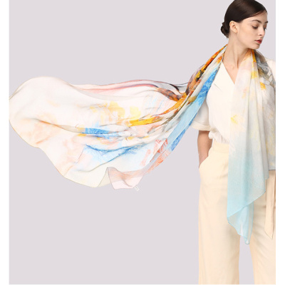 Sunscreen scarf multi-color optional HL07133-Spring flowers in the wild S32