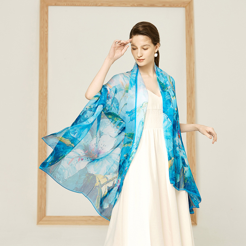 Sunscreen scarf multi-color optional HL07142-bright flowers 1# S27