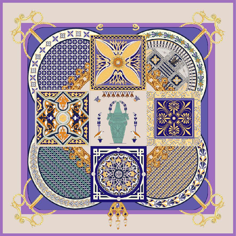 135cm Square Scarf Hangzhou Silk Gift Scarf S83