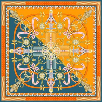  Chain Heavy Twill Bandanna Gift Scarf AA01842 S75