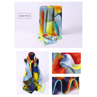 Huatai Silk Zhuang 140cm Silk Square Scarf AA01814 S66