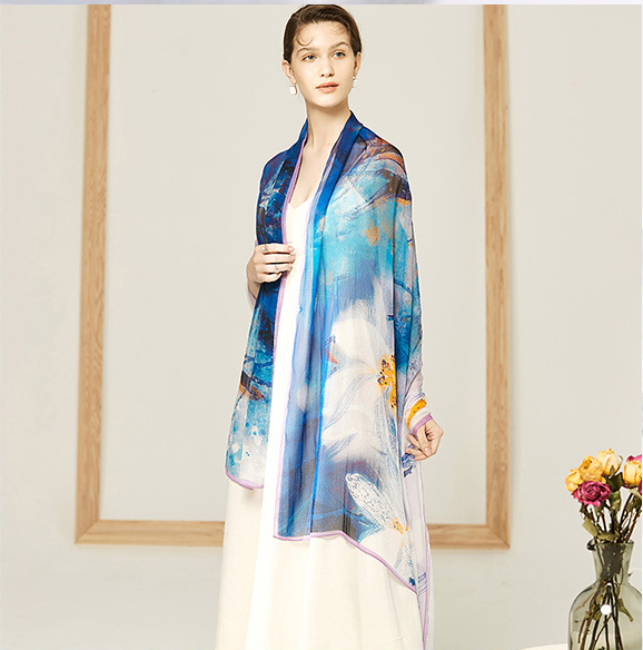 Sunshade and sunscreen big shawl HL07139/Lotus Pond Moonlight 1 S36