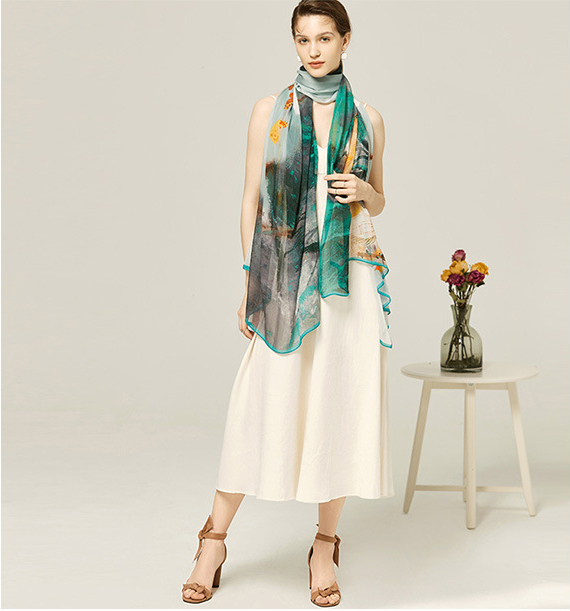 Sunshade and sunscreen big shawl HL07140/Lotus Pond Moonlight 2 S37