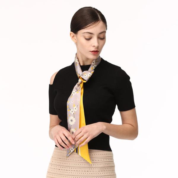 Small streamer fashion tie bag with exquisite small scarf S94