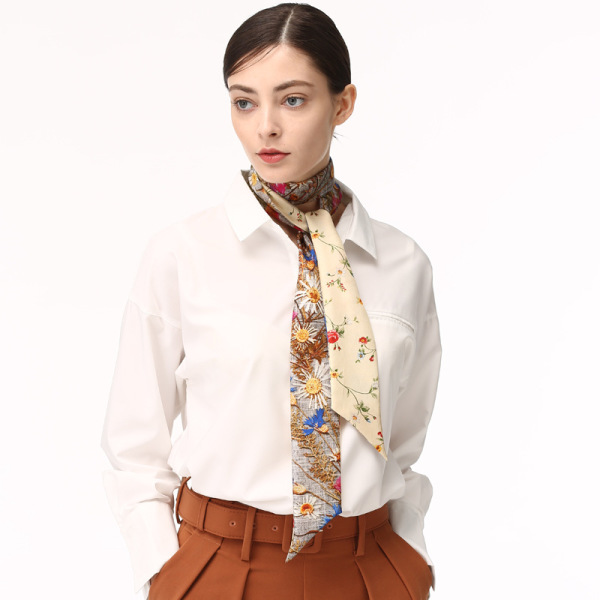 Small streamer fashion tie bag with exquisite small scarf S94