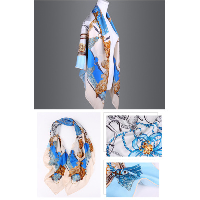 Huatai Silk Zhuang 140cm Silk Square Scarf  AA01822 S72