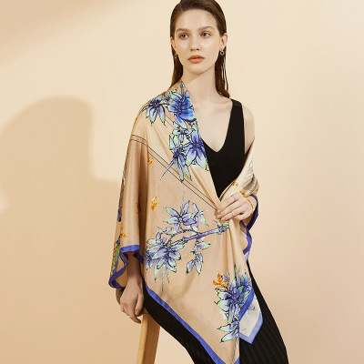 Huatai Silk Zhuang 140cm Silk Square Scarf AA01819 S70