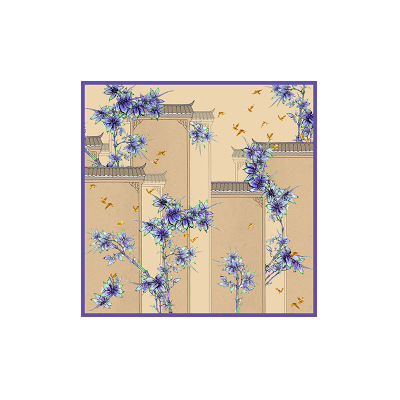 Huatai Silk Zhuang 140cm Silk Square Scarf AA01819 S70