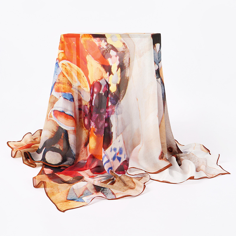 Silk  summer new variety shawl scarf S54