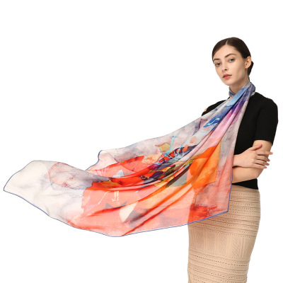 Summer new Huatai silk Zhuang mulberry silk scarf S55