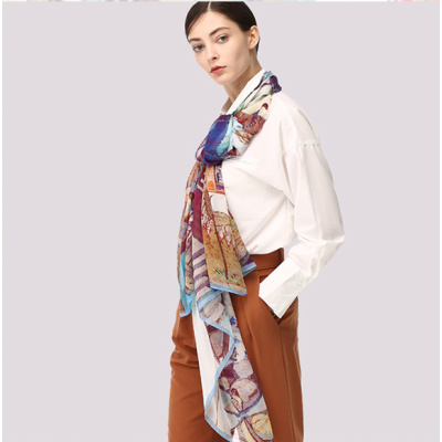 Sunscreen Scarf European Series HL07136-Impression of Venice S44