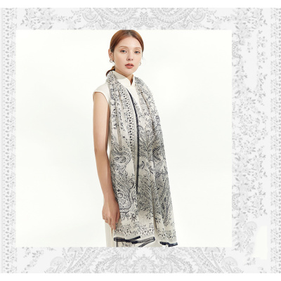 Sunscreen Scarf European Series HL07143-Cashew Obsession S43