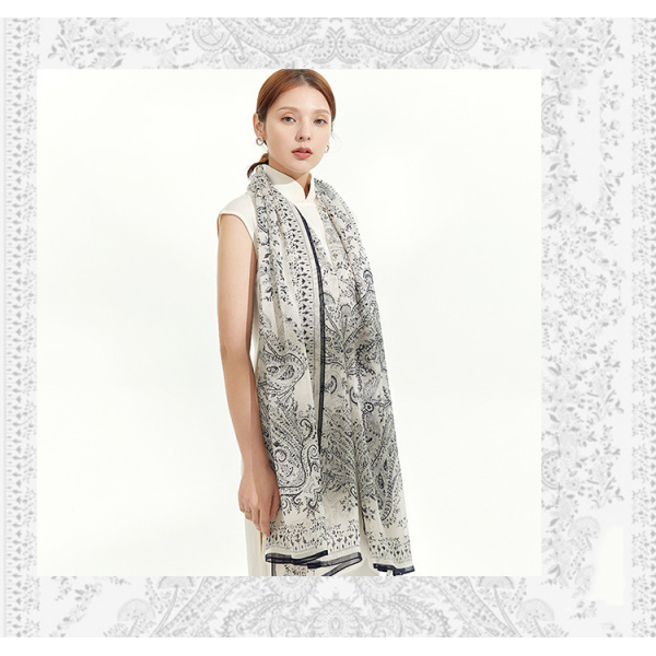 Sunscreen Scarf European Series HL07143-Cashew Obsession S43