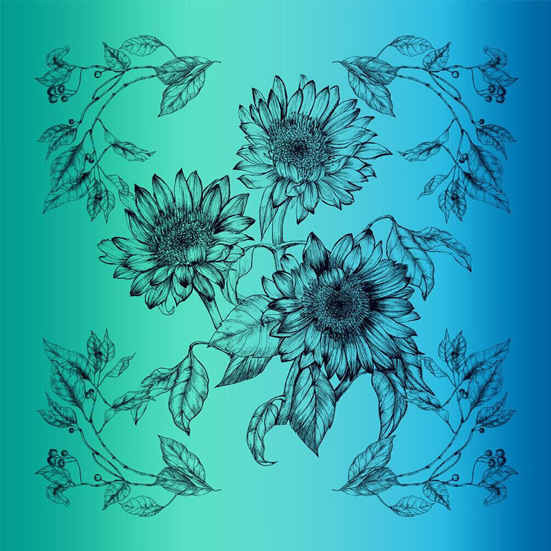 Travel Silk Square Shawl Scarf HAQ2701 S50