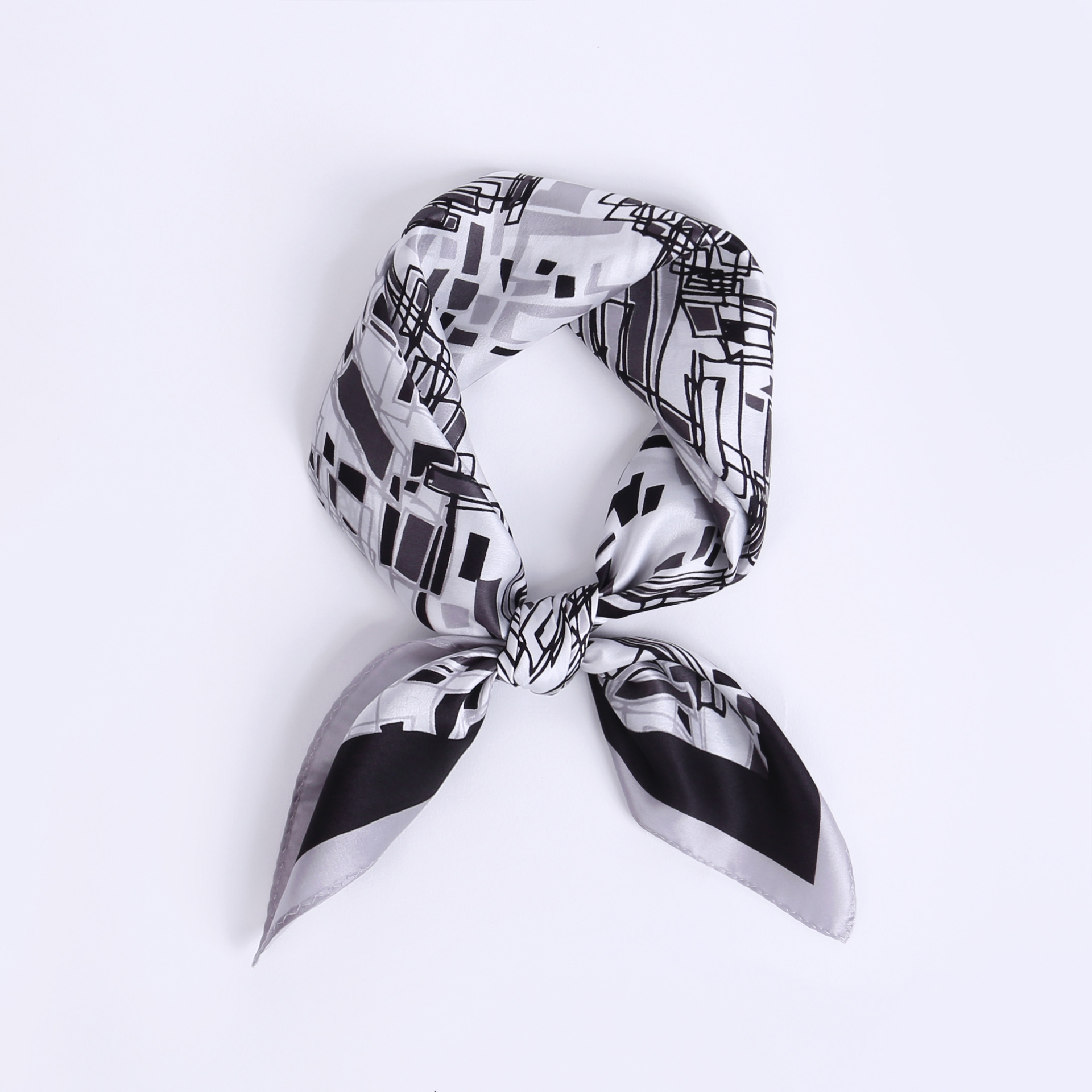 Simple fashion business wear small silk scarf silk all-match square scarf S103