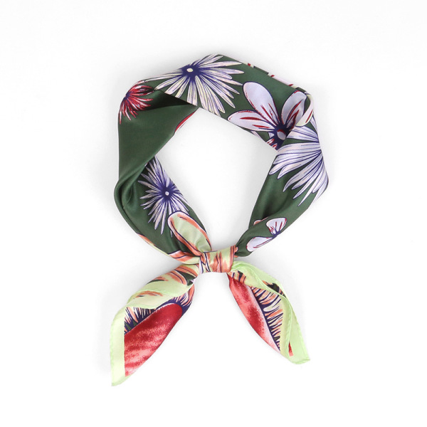 Mulberry silk square scarf spring summer hand-painted fashion silk scarf S105