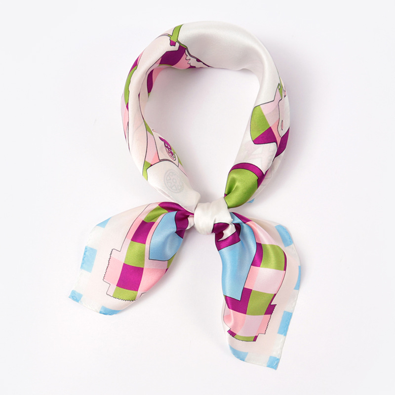 Fashion Silk Square Scarf Tie Bag Hair Band Various Silk Scarves S118