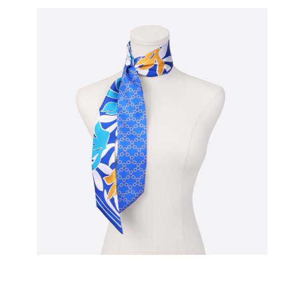 Mulberry silk long scarf women's all-match scarf tied bag hairband scarf S95