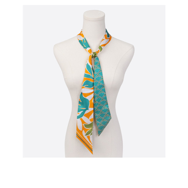 Mulberry silk long scarf women's all-match scarf tied bag hairband scarf S95