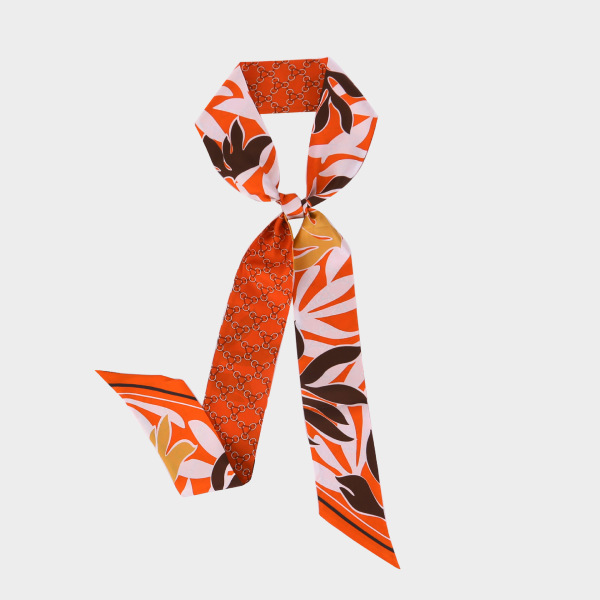 Mulberry silk long scarf women's all-match scarf tied bag hairband scarf S95