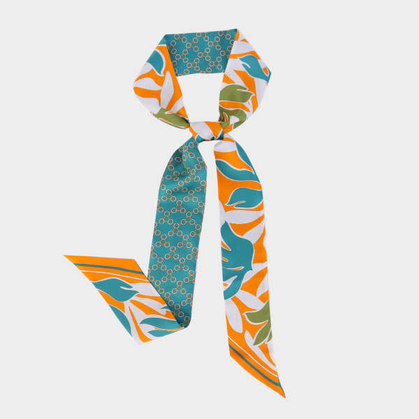 Mulberry silk long scarf women's all-match scarf tied bag hairband scarf S95