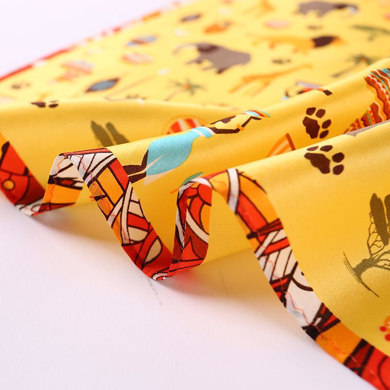 Mulberry Silk Scarf Animal Print Playful Versatile Strap Scarf S99