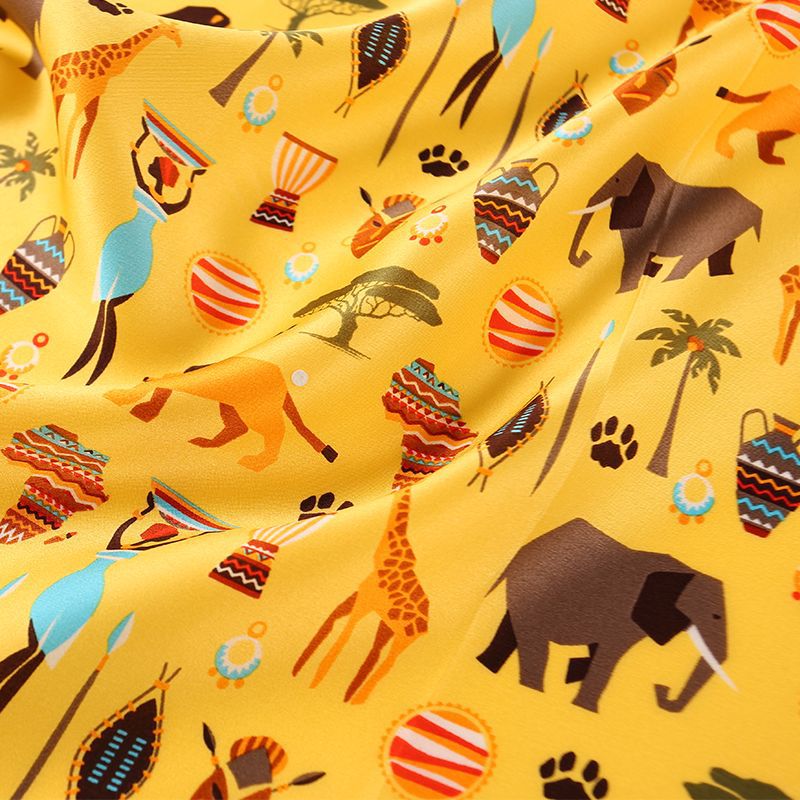 Mulberry Silk Scarf Animal Print Playful Versatile Strap Scarf S99