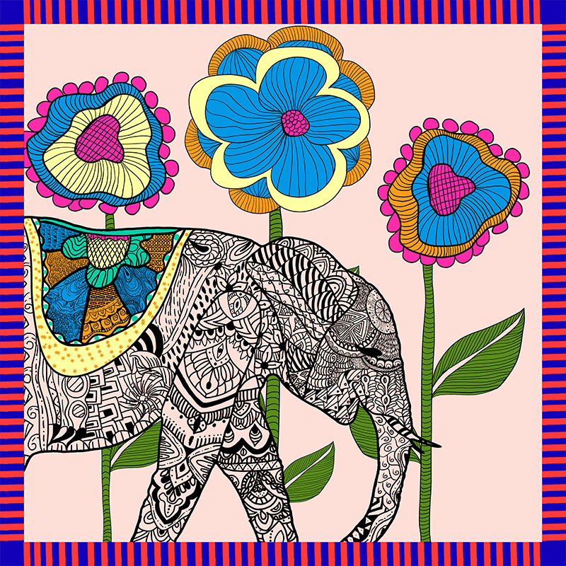  Women's Casual Decoration Professional Silk Scarf S111