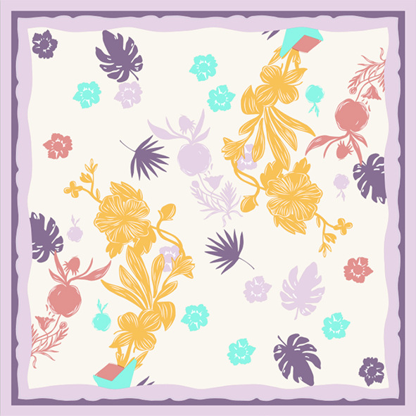 Simple all-match ladies professional silk scarf mulberry silk scarf S113