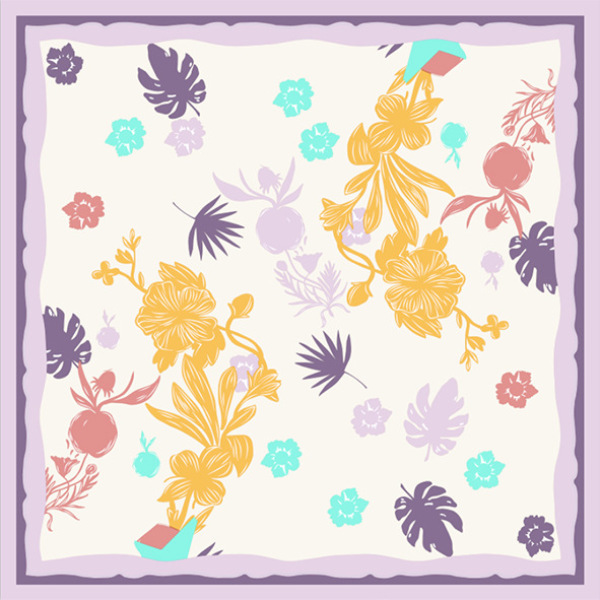 Simple all-match ladies professional silk scarf mulberry silk scarf S113