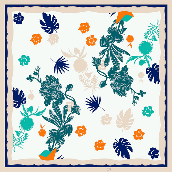 Simple all-match ladies professional silk scarf mulberry silk scarf S113