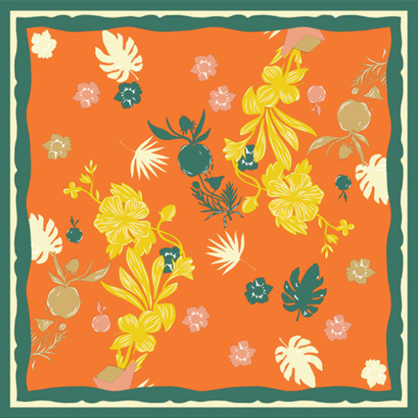 Simple all-match ladies professional silk scarf mulberry silk scarf S113