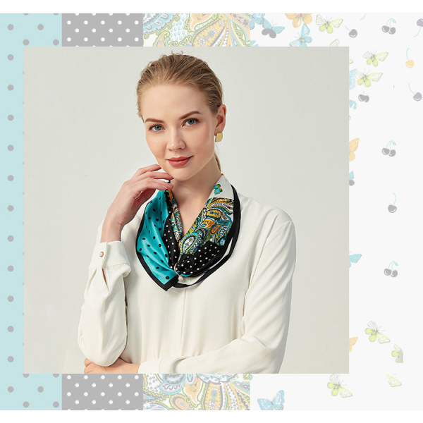 Summer beautiful silk scarf mulberry silk square scarf fashion headscarf S102