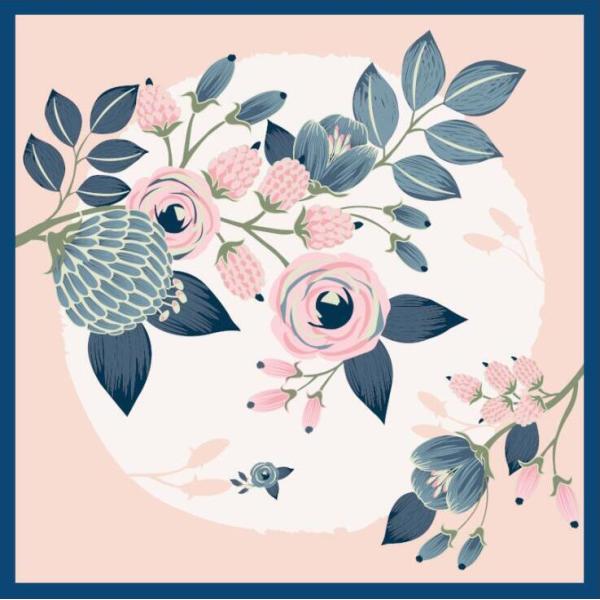 Women Decorative Variety Square Scarf S120