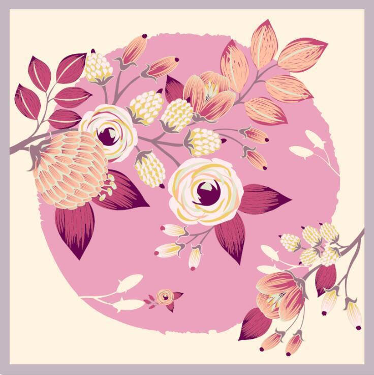 Women Decorative Variety Square Scarf S120